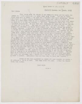 Letter to Susan Revere Chapin, March 2, 1916
