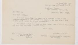 Letter to William Osler, December 31, 1917