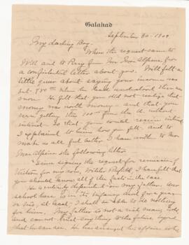 Correspondence from Jean Jefferson Penfield to Wilder Penfield (arranged as bundled)