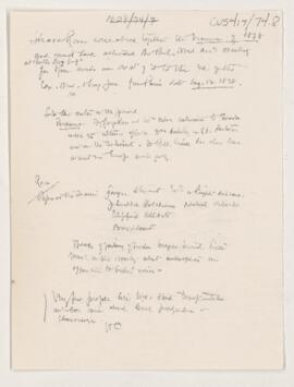 Cushing's notes, Osler and Ross travels, 1878, 1878