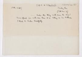 Letter to Thomas Archibald Malloch, November 19, 1916