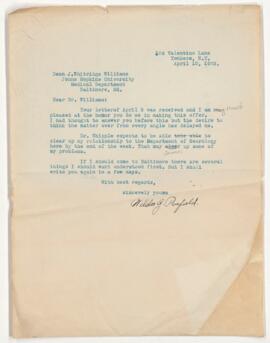Correspondence from Jean Jefferson Penfield to Wilder Penfield (arranged as bundled)