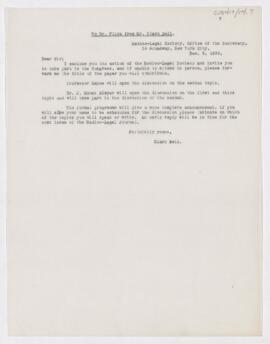 Letter, December 8, 1899