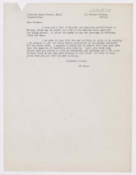 Letter, 1919(?)