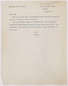 Letter to John H. Musser, November 12, 1889