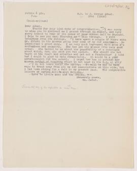 Letter to John George Adami, September 12, 1904