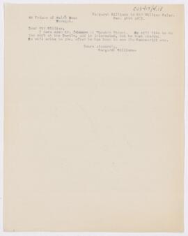 Letter, February 19, 1912