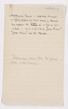 Cushing's notes, Hebdomadal Council