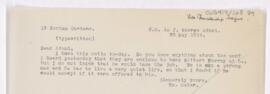 Letter to John George Adami, May 23, 1919