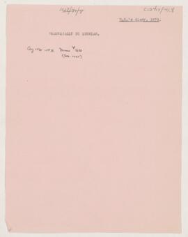 Notes taken from Osler's diary, 1875., 1875