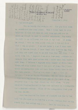 Correspondence from Jean Jefferson Penfield to Wilder Penfield