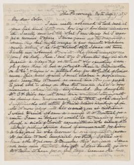 Letter to William Osler, August 27, 1873