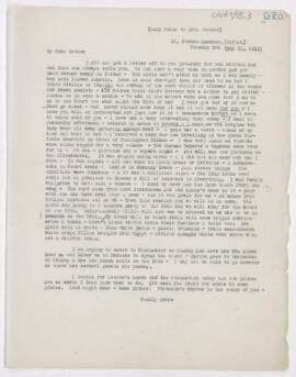 Letter to Mrs. John Revere, May 16, 1911