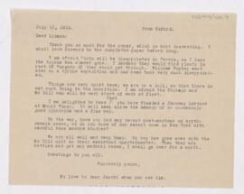 Letter to Emanuel Libman, July 10, 1915