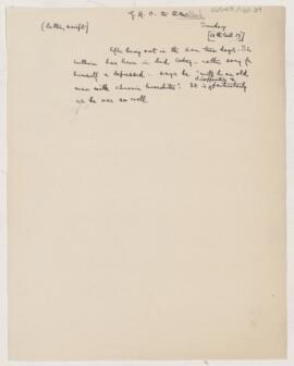 Letter to Thomas Archibald Malloch, October 12, 1919