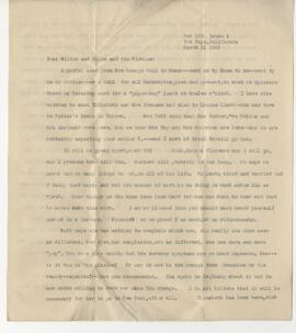 Correspondence from Jean Jefferson Penfield to Wilder Penfield (arranged as bundled)