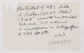 Cushing's notes