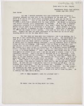 Letter to Susan Revere Chapin, September 3, 1916