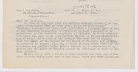 Letter, December 9, 1916