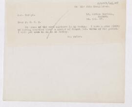 Letter to John Young Walker MacAlister, March 14, 1917