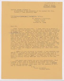 Letter, October 26, 1914
