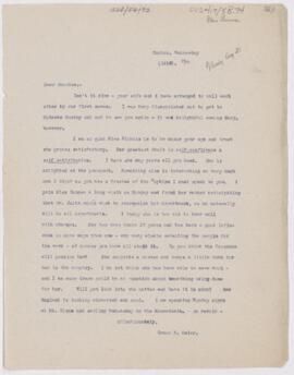Letter to Henry Barton Jacobs