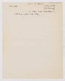 Letter to Thomas Archibald Malloch, February 3, 1918