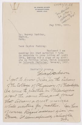 Letter, May 12, 1920