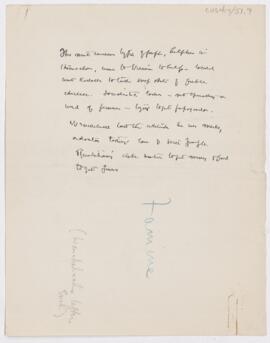 Extract from letter