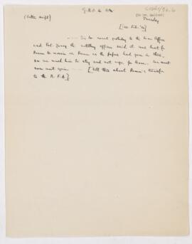 Letter to Thomas Archibald Malloch, February 22(?), 1916