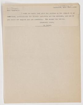 Letter to Campbell Palmer Howard, March 23, 1905