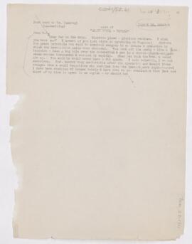 Letter to Harvey Cushing, March 28, 1911