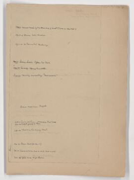 Cushing's notes, 1908