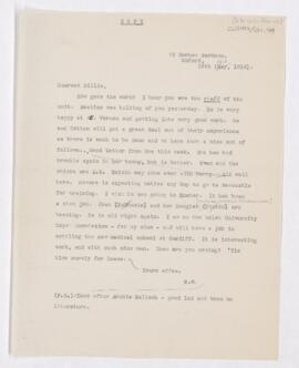 Letter to William Willoughby Francis, April 12, 1916