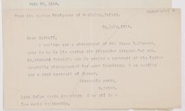Letter to Karl Sudhoff, July 25, 1914