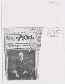 Old-World Chitchat; by M. Coligny