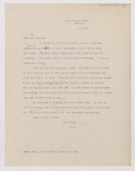 Letter to Henry Barton Jacobs, May 5, 1918