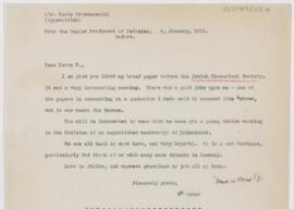 Letter to Harry Friedenwald, January 4, 1915