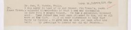 Letter to George William Norris, March 20, 1919