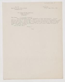 Letter to Charles Nicoll Bancker Camac, January 29, 1906