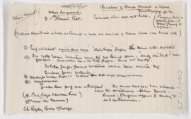 Cushing's notes, Osler's ancestry