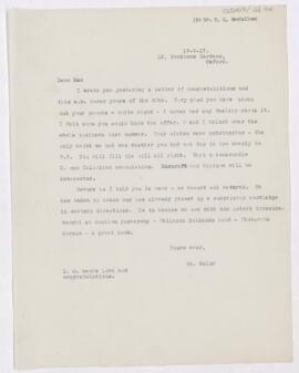 Letter to William George MacCallum, May 17, 1917