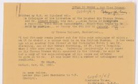 Letter, November 23, 1906