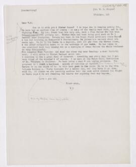 Letter to William Sydney Thayer, November 16, 1916