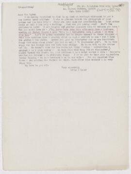 Letter to Henry Vining Ogden