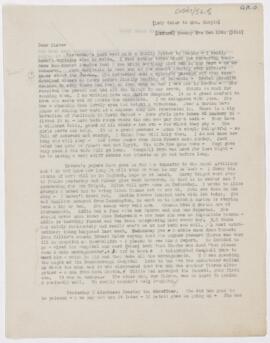 Letter to Susan Revere Chapin, February 13, 1916