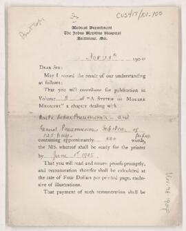 Letter to John H. Musser, November 28, 1904