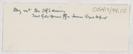 Cushing's notes