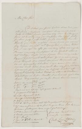 Letter from Charles LePallieur, 18 August 1791