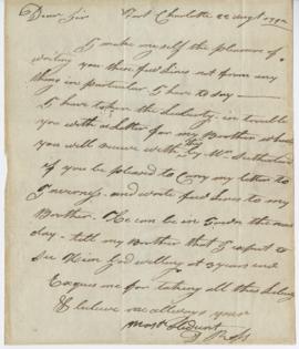 Letter from Donald Ross to Simon McTavish, 22 August 1792